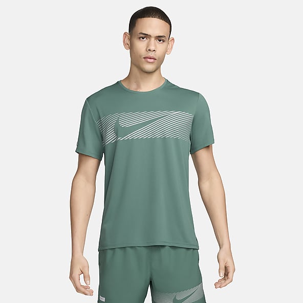 Green nike running top store